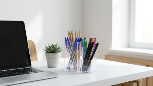 Image of OMEGA Hexa Pen Stand (Clear Transparent)