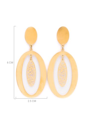 Image of Scintillare by Sukkhi Stylish Stainless Steel Butterfly Dangler Earring Jewellery for Women & Girls|Anti Tarnish Jewellery|Gifts for Wife Girlfriend Mother Sister