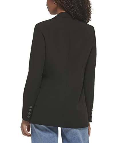 KARL LAGERFELD Women's Pearl Detail Fitted Blazer3