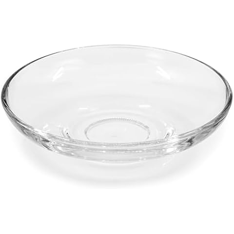 Red Co. Clear Glass Saucer Plates Cover