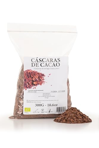 Cosses de cacao 300 g – Cosses naturelles pour infusions et pâtisseries – Ingrédient aromatique pour thé au cacao – Produit de São Tomé-et-Príncipe