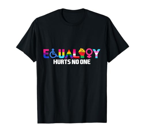 LGBT Pride Gay Lesbian Trans Queer CSD Apparel - Damen Unisex-Erwachsene Schwarz Rainbow Pride Queer Lesbisch Gay LGBTQ+ T-Shirt - Pride-Themed T-Shirt - Kurzarm - Small - EU 38/40 - Regular - Schwarz