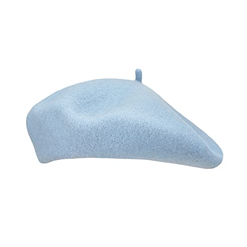 Image of Klong Women Wool Beret Hat French Style Solid Color