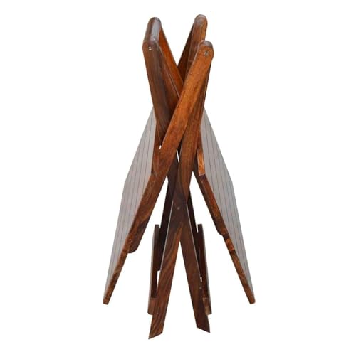 Image of SHYAM ART & CRAFT Solid Sheesham Wood Center Coffee Table for Bedroom Living Room Home (Brown Finish)