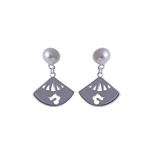 Boucles d'oreilles légères anti-allergie style ancien perle