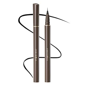 JUDYDOLL Ultra-Fine Liquid Eyeliner – Precision Tip for Wing Line, Smudge-Proof, Quick-Drying, Waterproof, Easy to Get Inner Corner Lined, Hooded Eyes-Friendly (#01 Black)