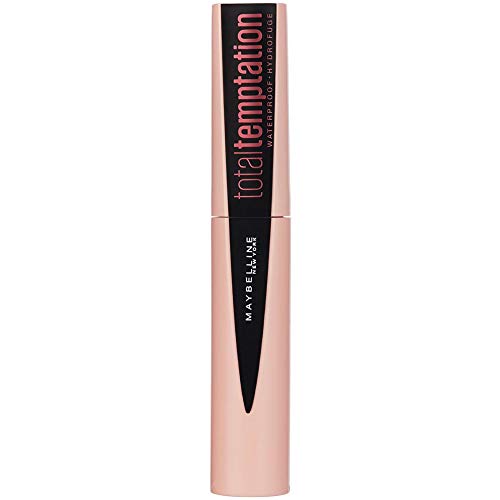 Maybelline New York, Total Temptation Mascara in Black schwarze Wimperntusche für mehr Volumen Länge und Schwung pflegend dank KokosExtrakt mit exotischem Kokosduft 86 ml, 1 Schwarz, 8.6 milliliter