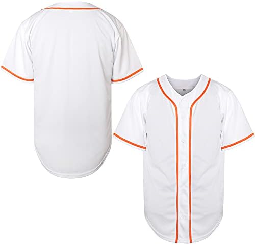 MESOSPERO Blank Jersey Plain Hipster Hip Hop for