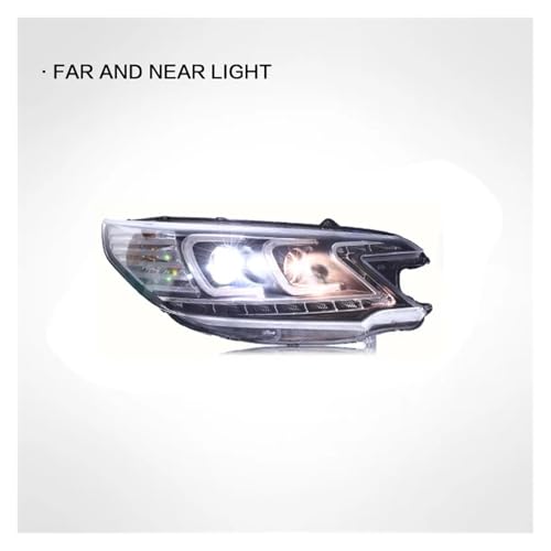 Faros delanteros Honda CRV 2012 luces antiniebla DRL intermitentes y kit de freno plug and play 5