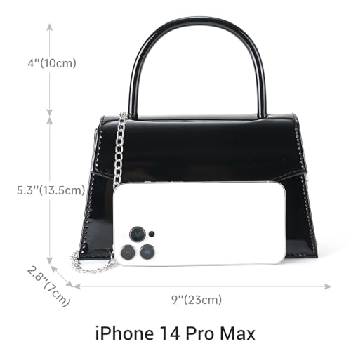 Image of Women's Evening Bag Bridal Party Clutch Purses Cocktail Prom Handbags with Patent Leather