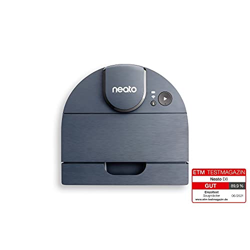 Neato Robotics D8 - Intelligenter Saugroboter - Lasernavigation - 100 Minuten Laufzeit - 700ml Staubbehälter - für… - Image 3