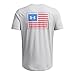 Under Armour Men's Freedom Flag Variation Short Sleeve T Shirt, (011) Mod Gray Medium Heather / / Red, Small