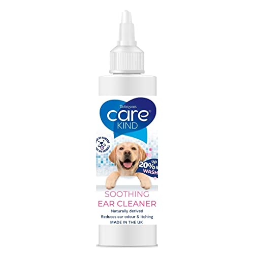CAREKIND Dog Ear Cleaner Dog Ear Cleaner Solution 200ml - Stop Head Shaking, Itchy & Waxy Ears - Vet Recommended Dog Ear Drops, Naturally Derived, Non-Toxic Soothing Ear Cleaner Dog
