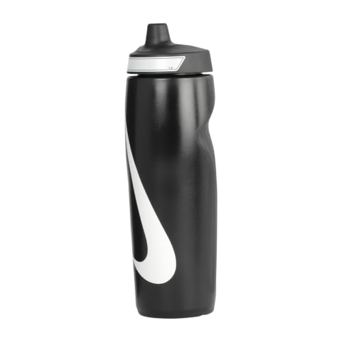 Image of Nike REFUEL BOTTLE GRIP 24 OZ - BLACK /BLACK /WHITE, 709 ML