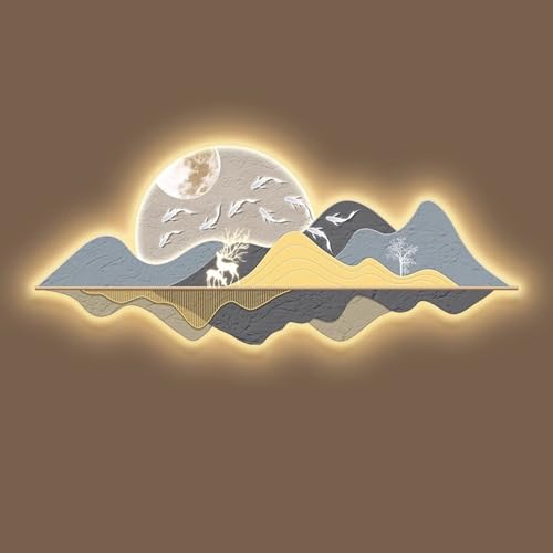Tableau 3D de paysage haut de gamme decoration Feng Shui pour interieur chic