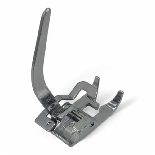 Image of ZENITH Kint Pressure Foot Snap on Type for Automatic Electric Low Shank Sewing Machines Suitable for Usha Janome Brother Singer etc Steel Finish (Kint Foot)