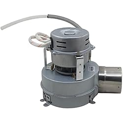 Ventilador Centrífugo Precio Ventilador centrifugo industrial 230v con tubo antiretorno aire motor radial extractor caldera estufa pellets conducto aire (Derecha OD50mm velocidad única)