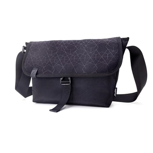 Sac à bandoulière imprimé foncé en textile léger et résistant