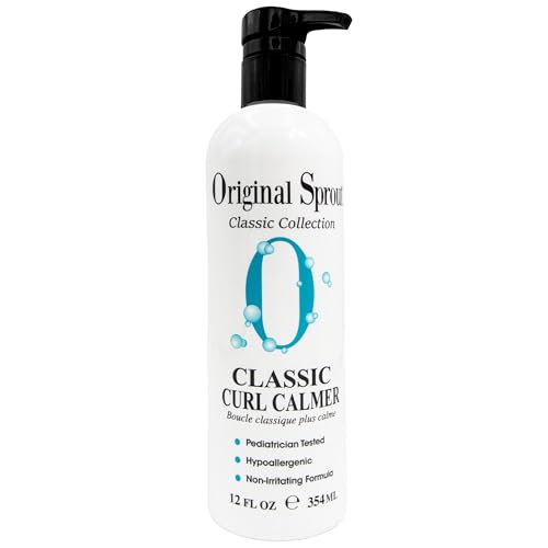 Original Sprout Curl Calmer, Moisturize and Define Curls, Anti-Frizz Styling Cream for All Hair Types, 12 oz. Bottle - Curly Hair Products - Curly Cream