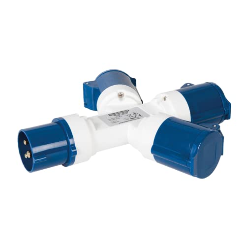 Powermaster 16A 3-Gang Splitter – 230V, 3 Pin Power Adapter for Electrical Devices (993054)