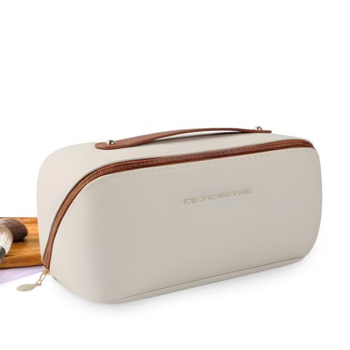 Large Capacity Travel Cosmetic Bag,Premium PU Cosmetic Bag Travel Bag