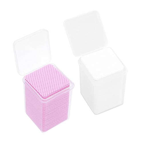 SOESFOUFU Business Trip Essential 2 Boxes of Eyelash Extension Wipers 200 Sheets/Box Travel-Size Cleaning Pads Safe for Easy to Carry