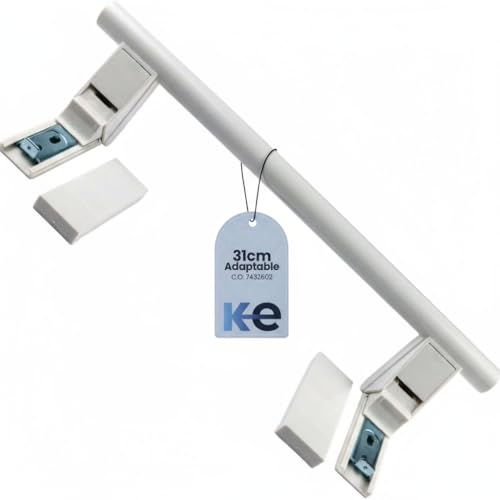 ANAKEL HOME Poignée Porte Refrigérateur de Rechange 7432602 Compatible avec Réfrigérateur Liebherr, Poignée Réfrigérateur | Comprend 2 Capuchons de Garniture,...