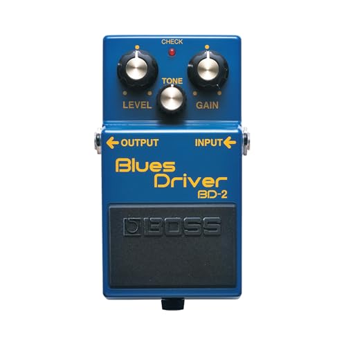 BOSS BD-2 Blues Driver | Compact Overdrive Pedal | Creamy & Crunchy Tones | Tube Amp Simulation | Responds to Picking Dynamics & Volume Changes | Wide Gain Range | Simple & Versatile Controls