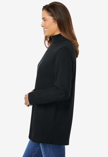 Woman Within Plus Size Perfect Long-Sleeve Turtleneck Tee (Petite Available)3
