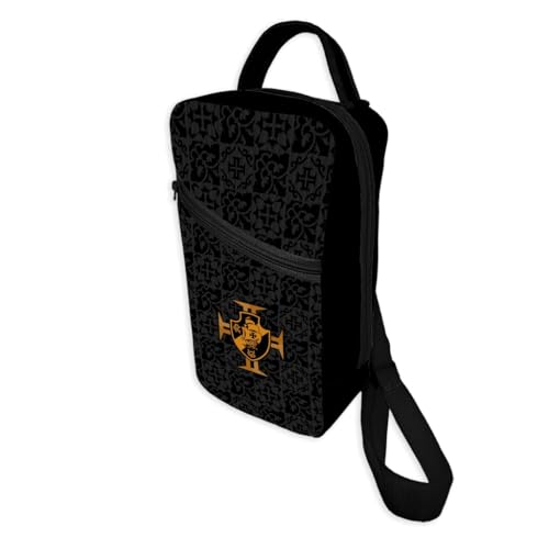 Vasco da Gama Cruz Mochila Transversal Preta Feminina Dia a Dia 2L Neoprene
