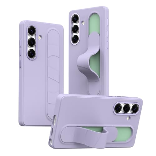 Coque Samsung S26 antichoc rigide violette avec protection caméra arrière fleurie