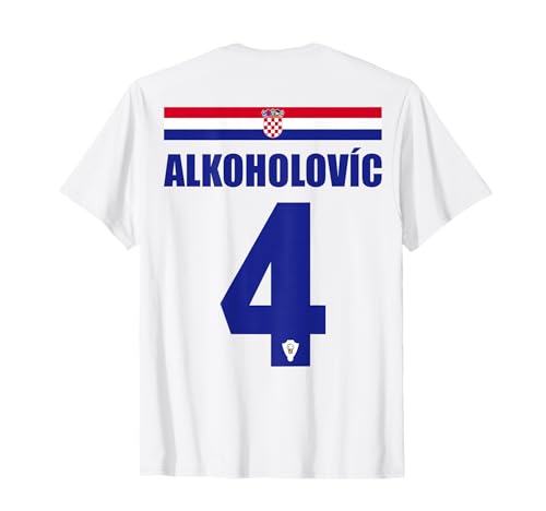 Kroatien Sauf-Trikot Party Trikot T-Shirt