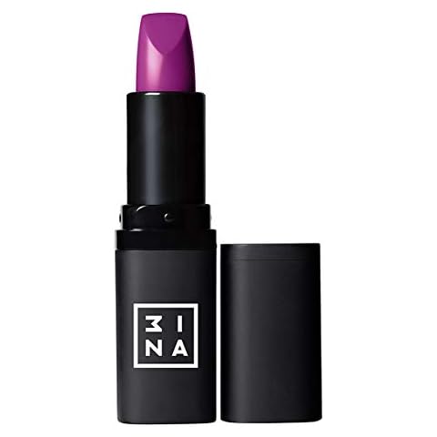 3INA MAKEUP - Vegan - Cruelty Free - The Lipstick 110 - Purple - Highly Pigmented Shades - Moisturizing Creamy Texture - Smooth Formula - Intense Color - Shiny Satin Matte Finish Cover