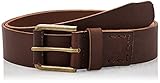 Timberland Men's Casual Leather Belt, Dark Brown, 38