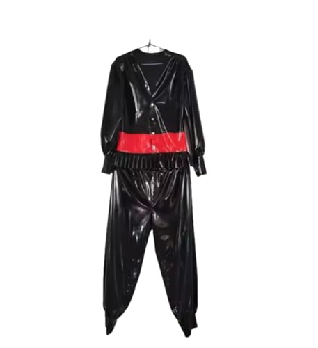 Combinaison en latex gris gélifié translucide avec capuche femme