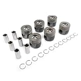 LBAXSXP Engine 6X Piston with Ring Set Oversize 0.5 3.0 L Compatible with Jeep Grand Cherokee EXF RAM 1500 L630 A630 3.0L V6 Diesel 68147230AA(STD)