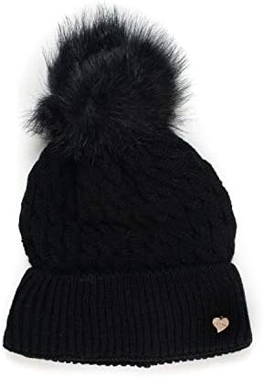 Guess Cappello in Maglia con PON-PON Nero Acrilico Donna L : Amazon.it:  Abbigliamento