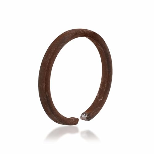 Memoir Real Original Allahabad Sangam Ganga ki naav ki keel ka challa finger ring purified and energised Astrology Shani dosh sade saati remedy-Adjustable size (ORNI8165)