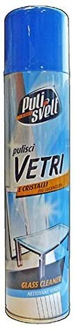 Pulisvelt Detersivo Spray Pulisci vetri e cristalli, 24 x 300 ml, 24 Unità