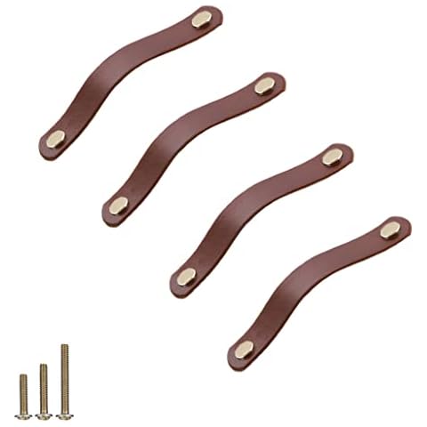 ESreake Leather Drawer Pulls 4 Pack Cover