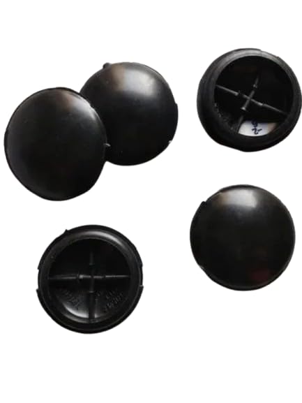 Chain Cover Rubber for Splendor Super Splendor and Others Bike Suitable | Snap-In Fit, Panel Hole Cover, Set of 5, Round Dome Shape, Black Finish-image-40