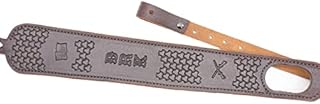 Custom Leather Hunting Rifle Sling with Thumb-hole design COBRA style HAND-TOOLED three colors to choose from