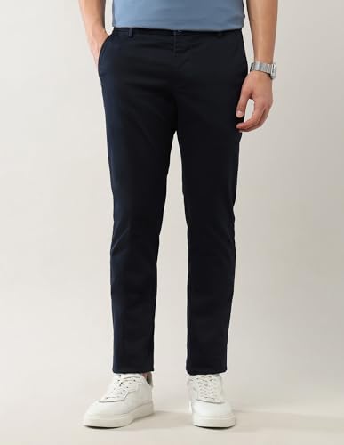 Image of Arrow Sport Men's Dobby Slim Fit Trousers