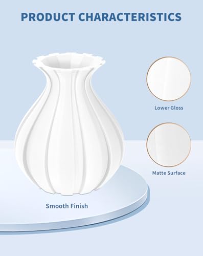 Image of DURAMIC 3D Matte PLA Filament 1.75mm White 2 Pack, 1kg Cardboard Spool Matte Finish 3D Printer Filament PLA 1.75mm Dimensional Accuracy 99% + /- 0.03 mm, Printing with FDM 3D Printer