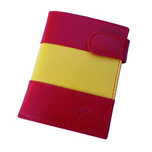 Cartera Billetero Monedero Bandera de España Caballero Piel Ubrique Cover