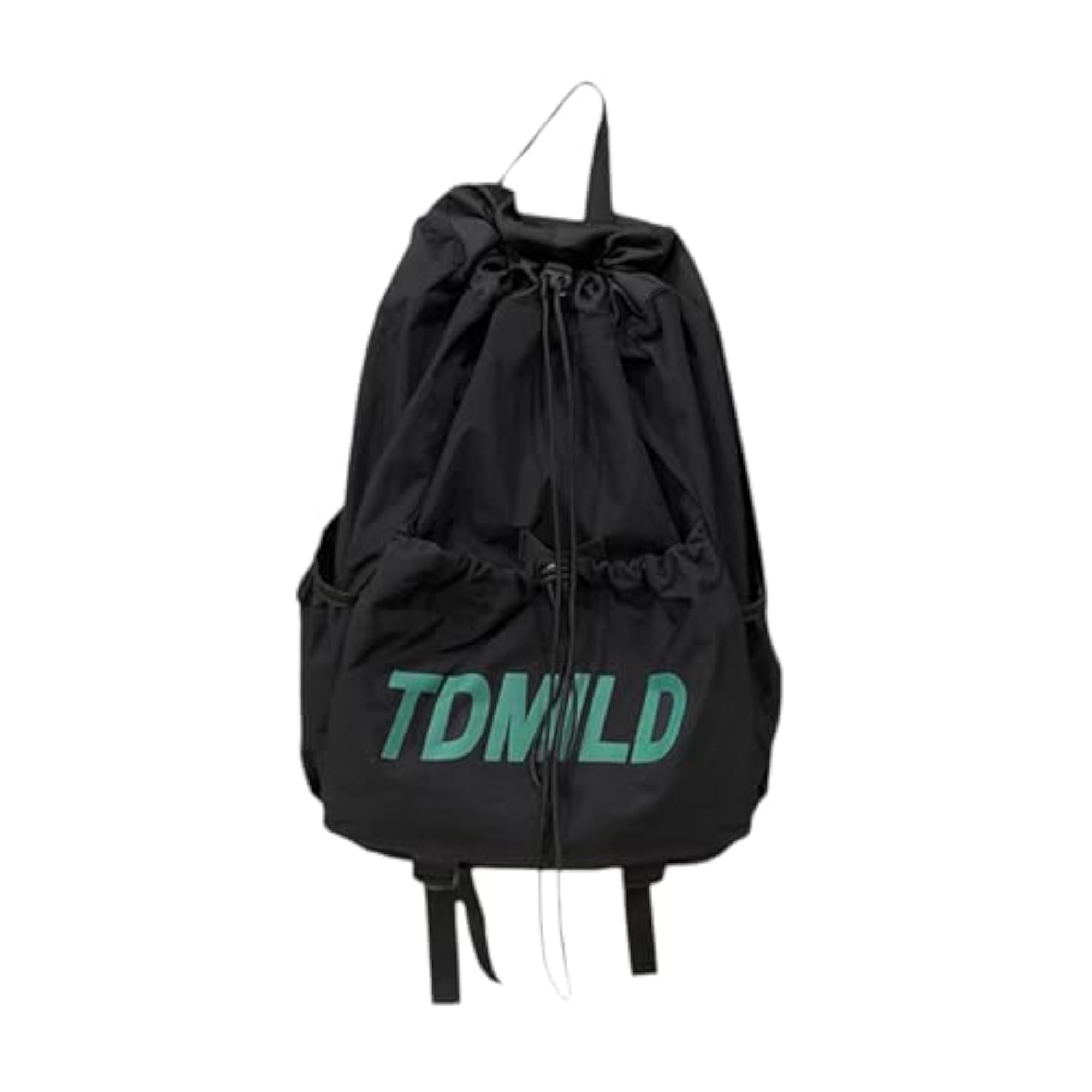 Large Capacity Drawstring Backpack for Gym & Shopping, Black