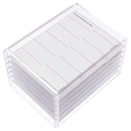 Boîte de rangement à faux ongles transparente avec 6 tiroirs amovibles pour l'univers nail art