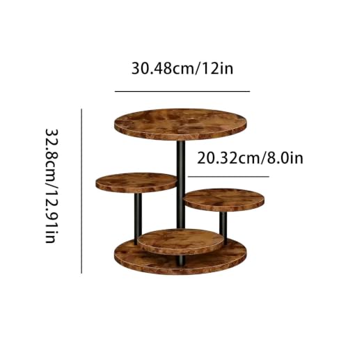 Plateau de présentation 4 niveaux pour desserts au design épuré pour café et réception - 7