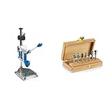 Dremel Workstation - Centro de trabajo para Dremel (TM) (220) + Dremel 26150660JA fresa para madera 7 pieza(s) - Fresas para madera (Dremel, Aglomerado, Madera noble, Laminado, 3,2 mm, 7 pieza(s))