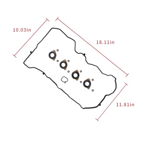 Image of VS50953R for Honda Accord 2.4L CR-V 2.4L,120305A2A01 Engine Valve Cover Gasket Sets Acura ILX Acura TLX 2.4L L4, 123415A2A01,VS50887,123425A2A01,VS50916,0362067 2013 2014 2015 2016 2017 2018 2019 2020